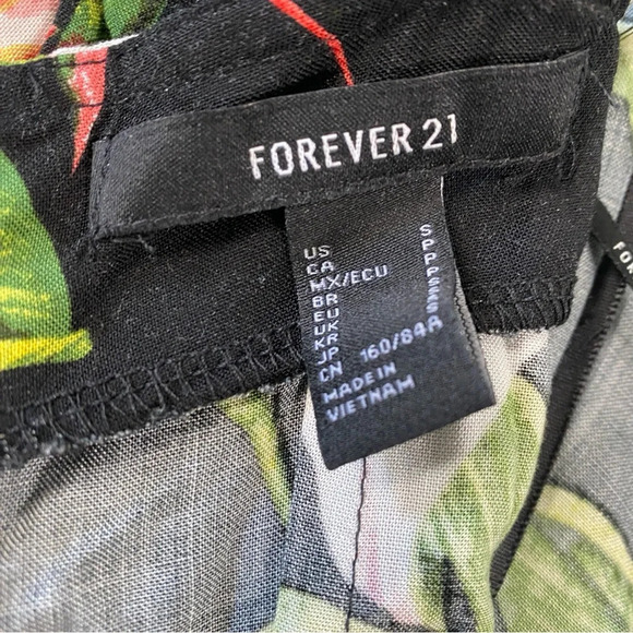 FOREVER21 floral romper maxi jumpsuit women’s size small - Picture 2 of 8